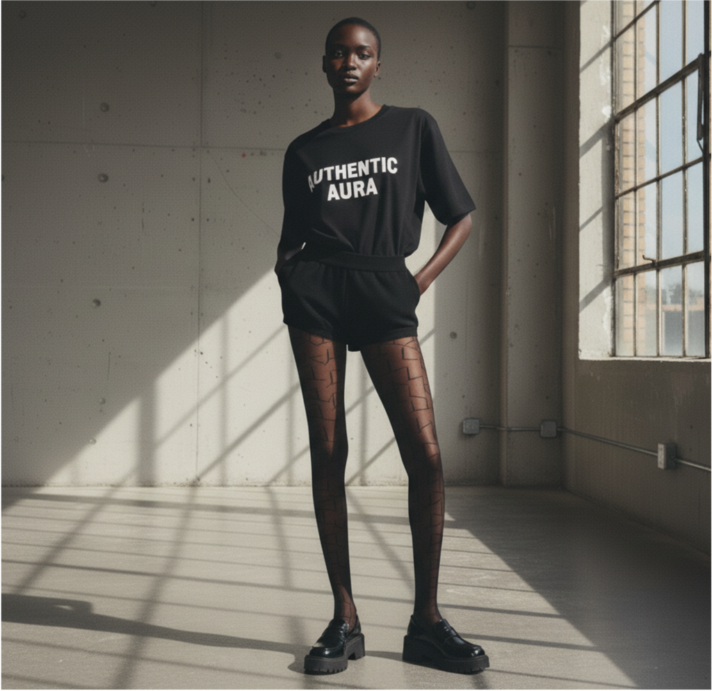 authentic aura -  organic cotton tee